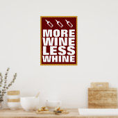 Mehr Wein Poster (Küche)