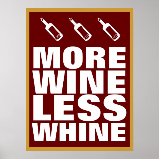 Mehr Wein Poster (Vorne)