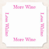 Mehr Weine weniger Untersetzer (Vorderseite)