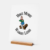 Mehr, weniger Sorgen Acrylschild (Winkel)