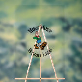 Mehr, weniger Sorgen Acrylschild (Neutral)