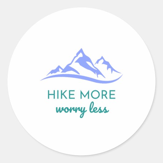 Mehr, weniger Sorgen - die Außenwelt einbinden Runder Aufkleber (Vorderseite)