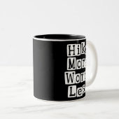 Mehr, weniger Sorgen Zweifarbige Tasse (VorderseiteRechts)