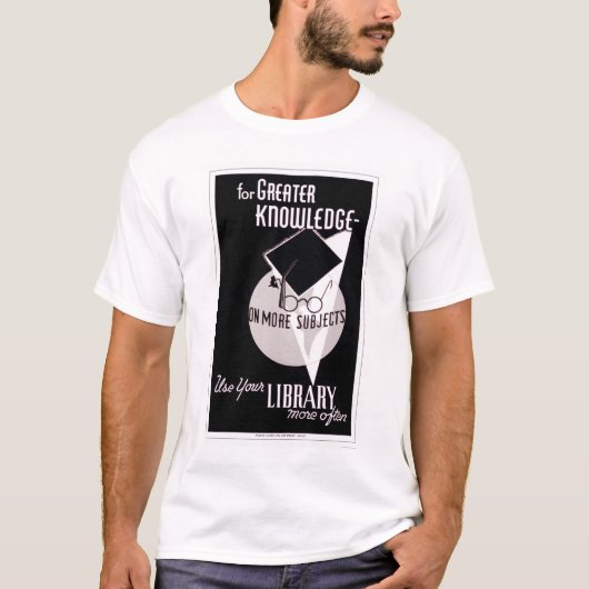 Mehr Wissens-Bibliothek WPA 1940 T-Shirt (Vorderseite)