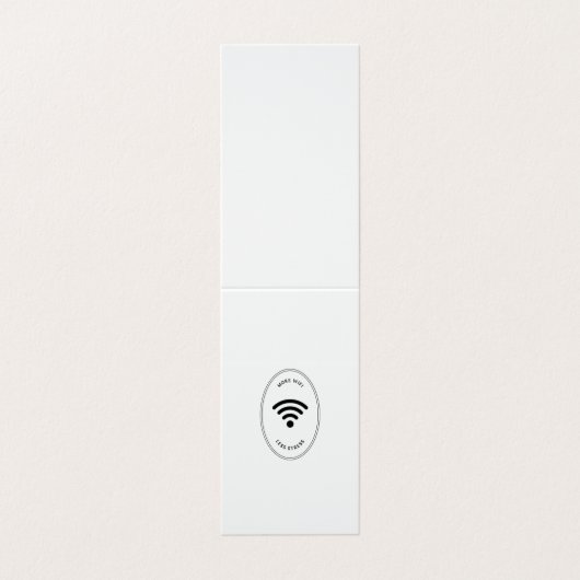 Mehr WLAN-weniger Stress Visitenkarten (Außenseite Aufgefaltet)