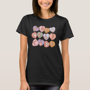 Mehr Worte zur Liebe auf der hinteren positiven äs T-Shirt