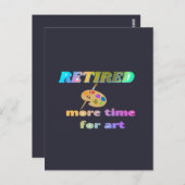 Mehr Zeit für Kunst Postkarte (Vorne/Hinten)