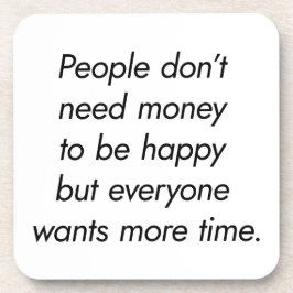 Mehr Zeit harter Kunststoff-Untersetzer Getränkeuntersetzer