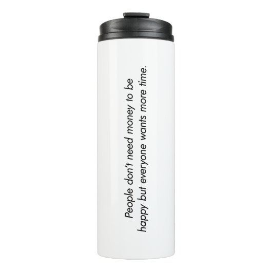 Mehr Zeit Thermaltumbler Thermosbecher (Vorderseite)