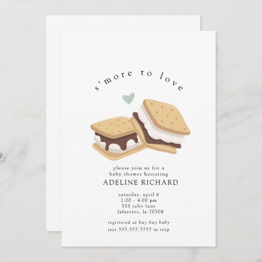 Mehr zu Liebe Baby Dusche Party Einladungen (Vorne/Hinten)