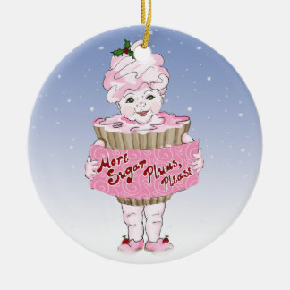 Mehr Zuckerpflaumen, bitte verzieren Keramik Ornament