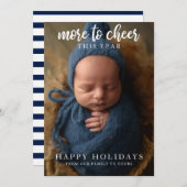 Mehr zum Calligraphy Holiday Foto Feiertagskarte (Vorne/Hinten)