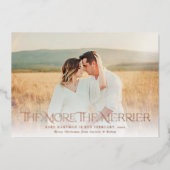 Mehr zum Foto Schwangerschaft Folien Feiertagskarte (Vorderseite)