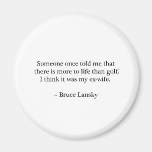 Mehr zum Leben als Golf-Entwurf Magnet