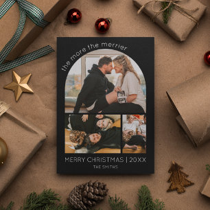 Mehr zum Merrier Arch Foto Weihnachtsschwangerscha Feiertagskarte