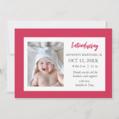 Mehr zum Merrier Poinsettia Foto Weihnachten Gebur Ankündigung (Rückseite)