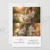 Mehr zum Merrier Red Christmas Baby Ankündigung (Vorderseite)