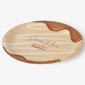 Mehr zur Liebe Kawaii Gender Neutral Baby Shower Pappteller (Schrägansicht)