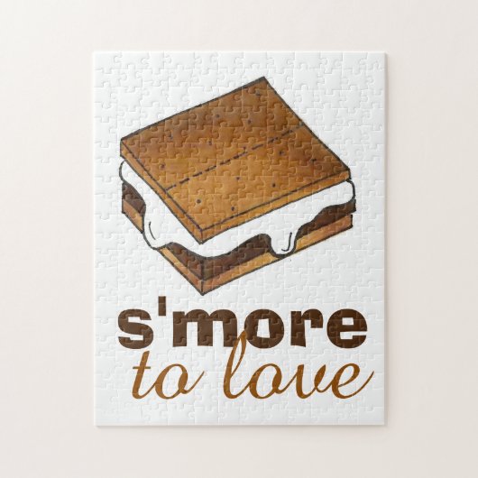 Mehr zur Liebe Schokolade Marshmallow Camp Smores Puzzle (Vertikal)