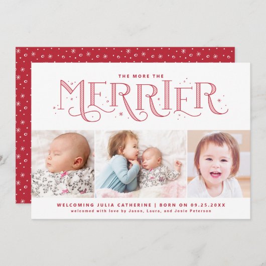 Mehr zur Merrier Big Sibling-Ankündigung Ankündigung (Vorne/Hinten)