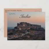 Mehrangarh Fort Jodhpur Rajasthan Indien Postkarte (Vorne/Hinten)