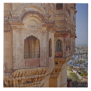 Mehrangarh-Fort ragt über Jodhpur, Die Blauen Fliese
