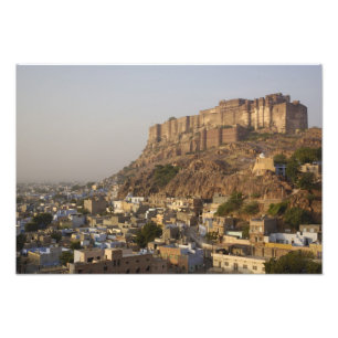 Mehrangarh Fort von Jodhpur. Rajasthan, INDIEN. Fotodruck