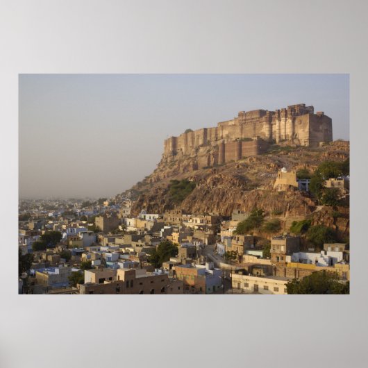 Mehrangarh Fort von Jodhpur. Rajasthan, INDIEN. Poster (Vorne)