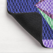 mehrblauer Texturenkreuz Mousepad (Ecke)