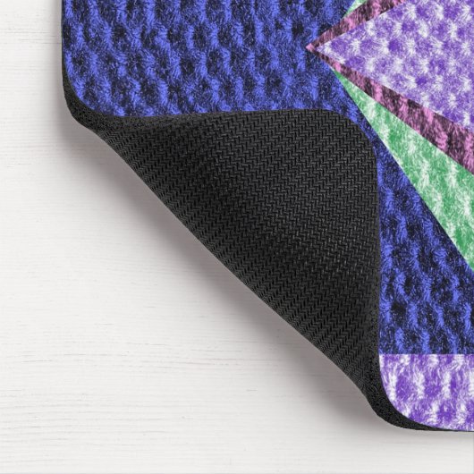 mehrblauer Texturenkreuz Mousepad (Ecke)