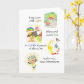 Mehrdimensionale Segen-Karte Karte (Gelbe Blume)