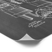 Mehrelektrodenvakuum-Tube-Patent - Khalkboard Poster (Ecke)