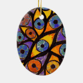 Mehrere Augen Keramik Ornament (Hinten)