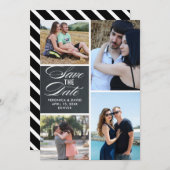 Mehrere Bilder Hochzeitsportrait speichern das Dat Save The Date (Vorne/Hinten)