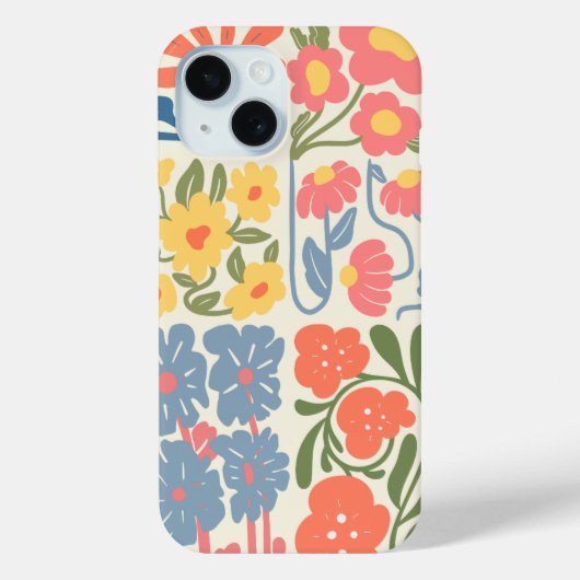 Mehrere Blume - Fall Boho Phone Case-Mate iPhone Hülle (Rückseite)