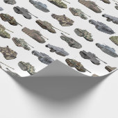 Mehrere deutsche WW2-Tanks Geschenkpapier (Ecke)
