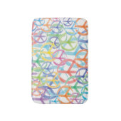 Mehrere Farben für Friedenssymbole Badematte (Vorderseite Vertikal)