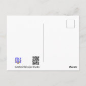 Mehrere Farben Tulips DIY Postkarte (Rückseite)