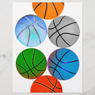 Mehrere farbige Basketballs