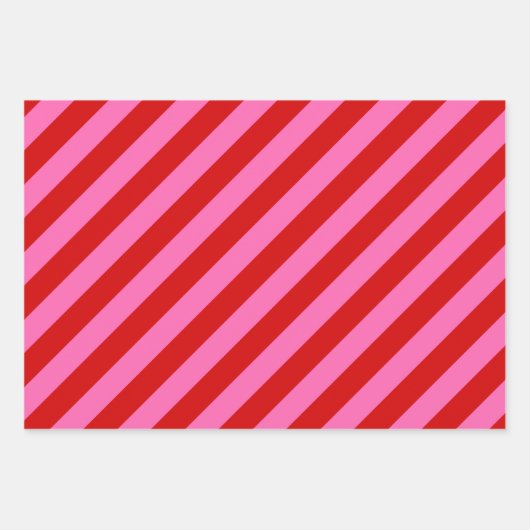 Mehrere Farbstreifen DIY-Farbton (DIG-Farbton) Geschenkpapier Set (Vorderseite)