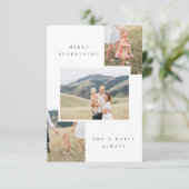 MEHRERE FOTO-FERIENKARTE DANKESKARTE (Stehend Vorderseite)