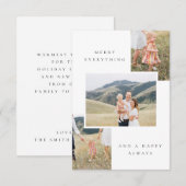 MEHRERE FOTO-FERIENKARTE DANKESKARTE (Vorne/Hinten)