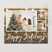 Mehrere Foto Happy Holidays Budget Cards (Vorderseite)