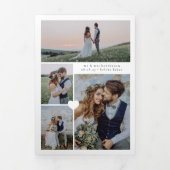 Mehrere Foto Hochzeit Dankeschön Karte (Cover)