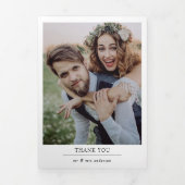 Mehrere Foto Hochzeit dreimal Dankeschön Karte (Cover)