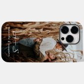 Mehrere Foto-Skriptnamen Mit Monogramm Case-Mate iPhone Hülle (Rückseite (Horizontal))