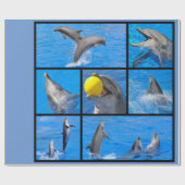 Mehrere Fotos Delphinposter Geschenkpapier (Flach)