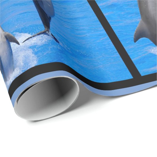 Mehrere Fotos Delphinposter Geschenkpapier (Rolleneckpunkt)