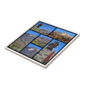 Mehrere Fotos des Teide-Berges Teneriffa Fliese (Seite)