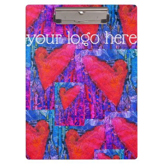 Mehrere Herzen Klemmbrett (Vorderseite)